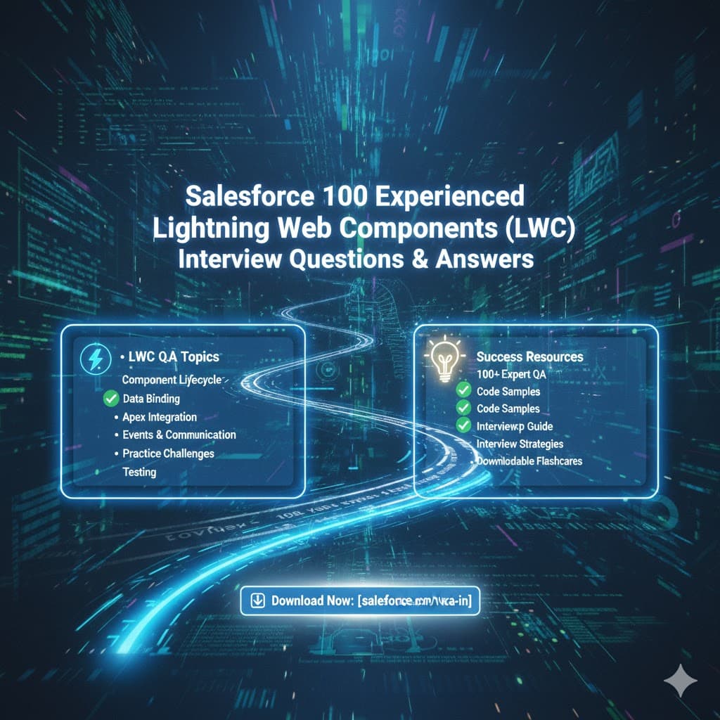 Salesforce 100 Experienced Lightning WebComponents (LWC) Interview Questions &amp;Answers