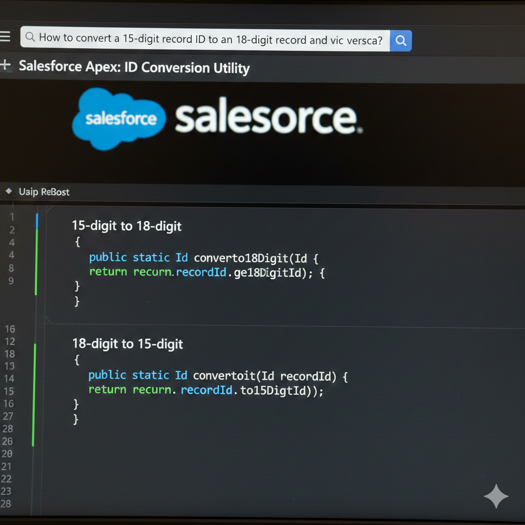 salesforce Apex How to convert a 15-digit record ID to an 18-digit record and vice versa?