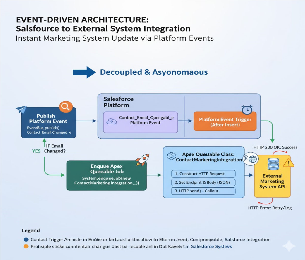 How You need to implement a mechanism to retry failed callouts in Apex automatically with exponential backoff without duplicating successful transactions.