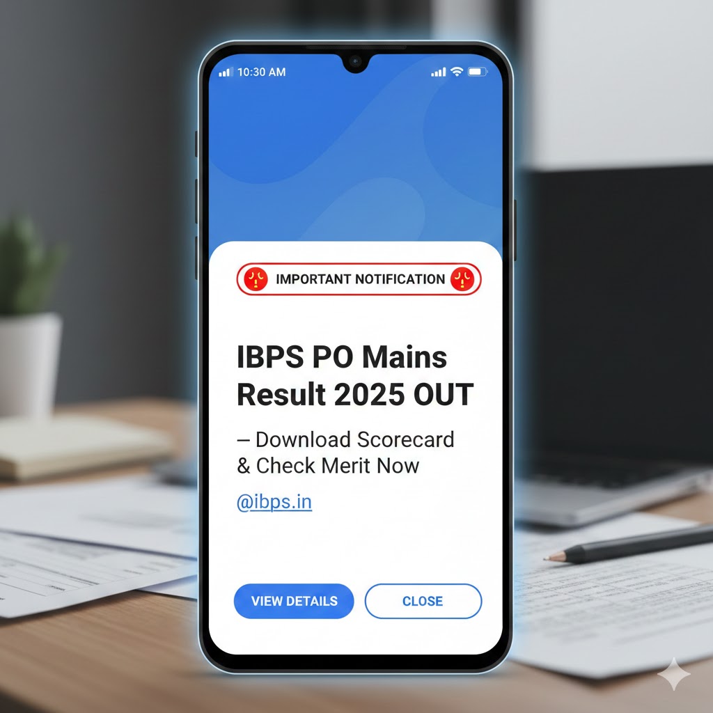 "IBPS PO Mains Result 2025 – Download Official Scorecard &amp; Check Merit @ibps.in