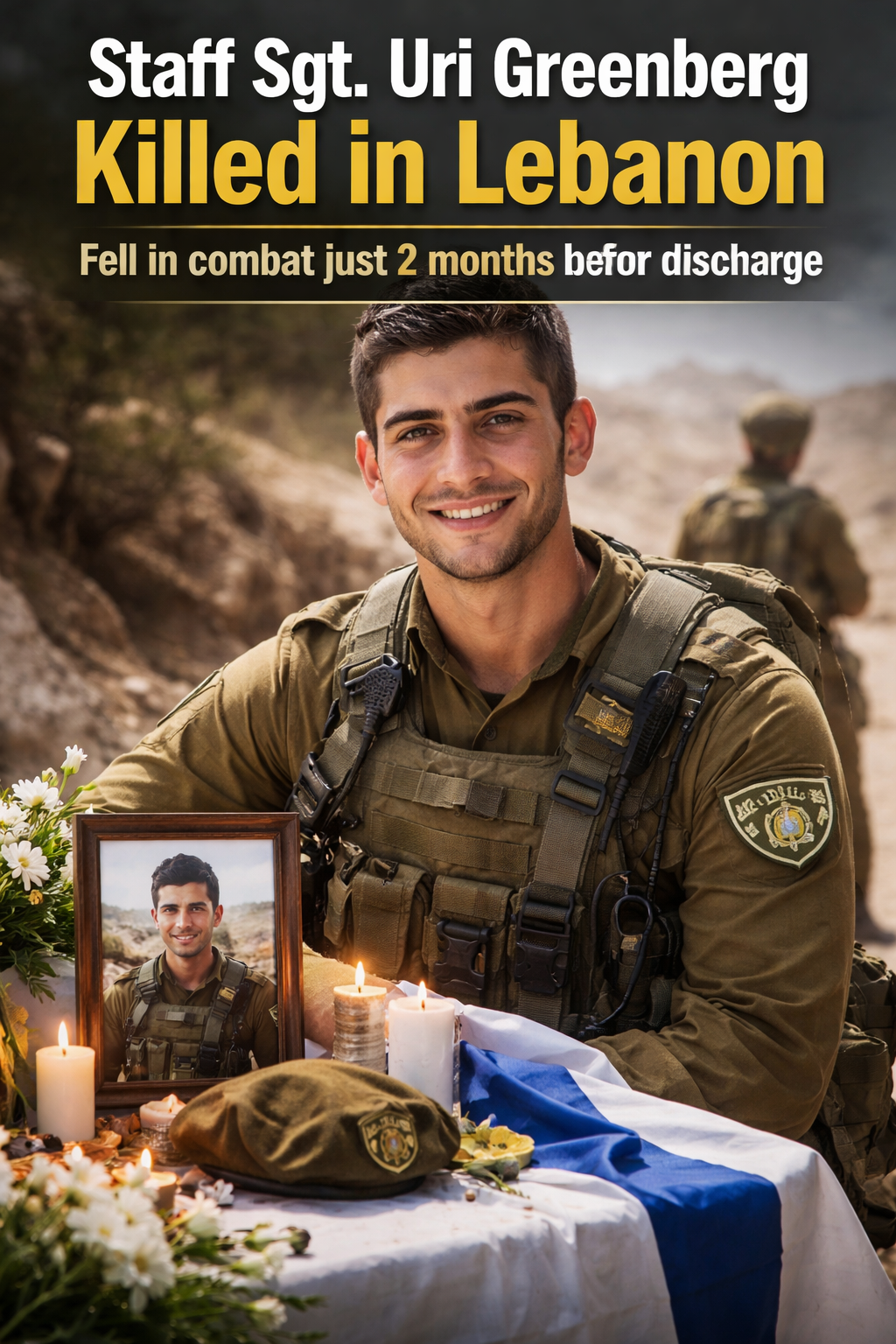 Uri was killed in Lebanon two months before the liberation after he volunteered for the assault mission.