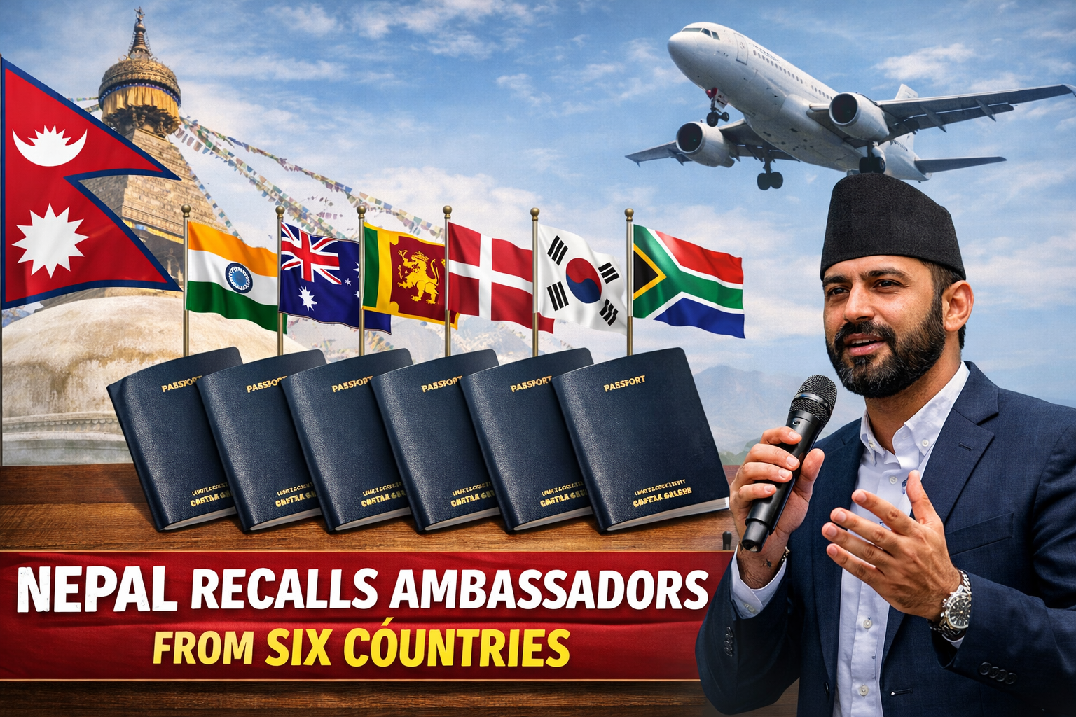 Nepal’s newly formed government has made a major move by recalling its ambassadors from six countries, including India, and has given them one month to return.