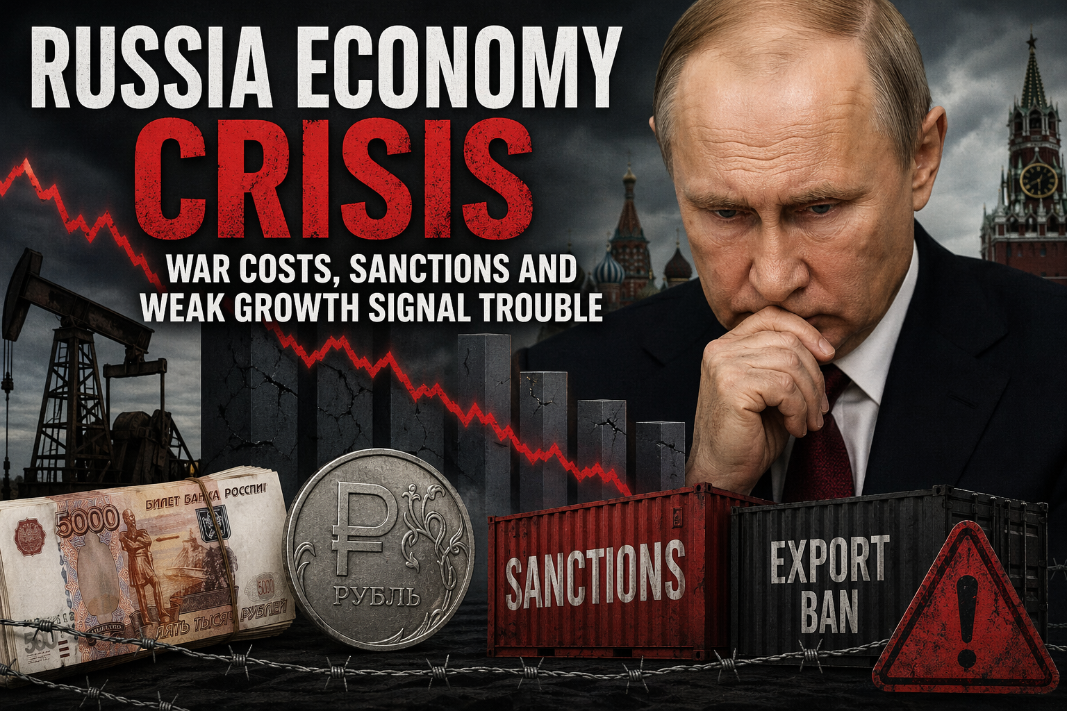 Putin may be unaware of how severe the situation is”: Intelligence officials warn Russia’s economy is heading toward collapse
