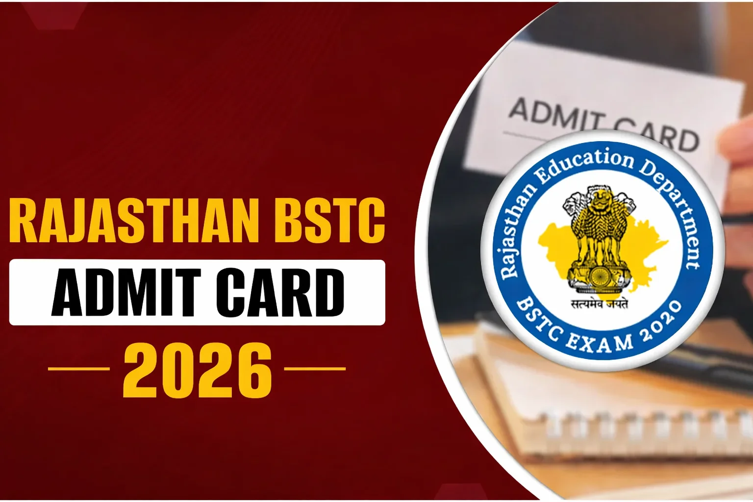 Rajasthan BSTC Exam 2026 Admit Card Released Ahead of May 20 Test